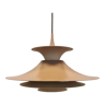 Radius hanging lamp, by Erik Balslev, for Fog & Mørup Denmark, in beautiful beige/brown colors