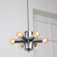 Suspension italienne en verre Duo années 70