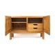 Two-door buffet in solid elm from Maison Regain, c. 1970.