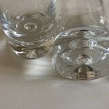Set of 4 XL glasses Scandinavian bubble whiskey tumblers 500g in ringing crystal