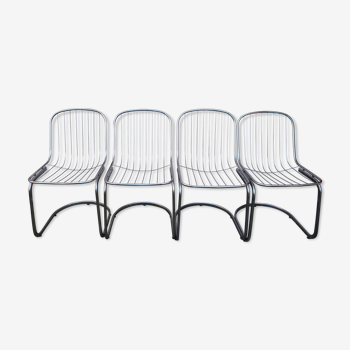 Lot of 4 chairs Gastone Rinaldi