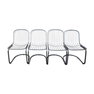 Lot of 4 chairs Gastone Rinaldi