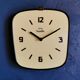 Formica vintage clock silent wall clock "Yellow electro star"