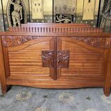 Art Deco mahogany low sideboard signed Jacques Philippe