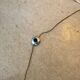 Vintage chrome lamp / floor lamp with its metal-edged shade