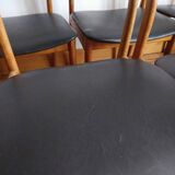 Five vintage Scandinavian chairs 1970