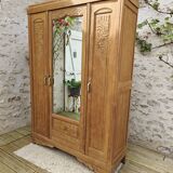 Art deco oak cabinet