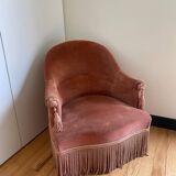 Vintage toad armchair Henriette