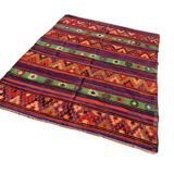 Traditional kilim carpet turkish shabby vintage country house in kelim wool 220x174 cm