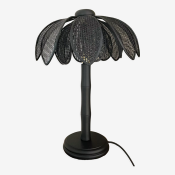 Palm lamp in canning and wood