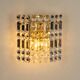 pair of crystal wall lights by Kinkeldey, Germany, 1970s.