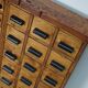Dutch industrial apothecary cabinet in beech/pine, circa 1950s