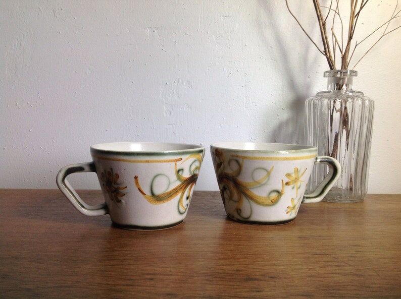 Set of 2 ceramic cups Keraluc Quimper