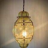 Large Venetian cage lantern in murano glass