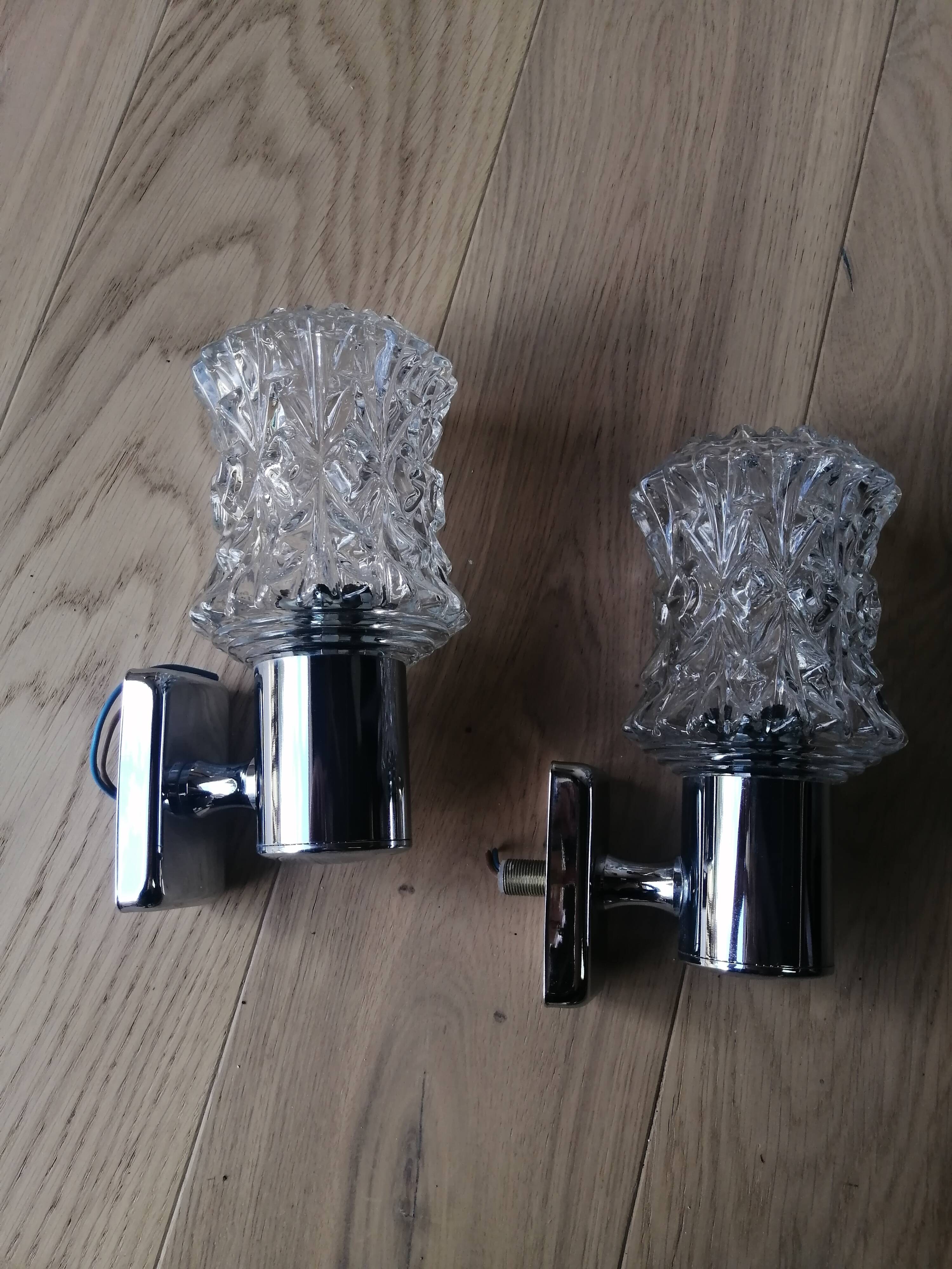 Paire d'appliques Targetti vintage Italie