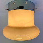 XXL Midcentury Hotel Design Ceiling Lamp, Flushmount, 1970s - Czechoslovakia