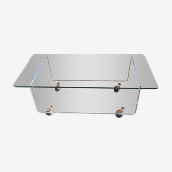 Table basse en plexiglas david lange