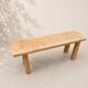 Old solid wood bench – brutalist / wabi-sabi spirit
