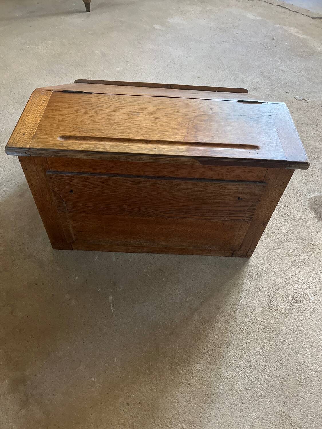 Antique oak school desk