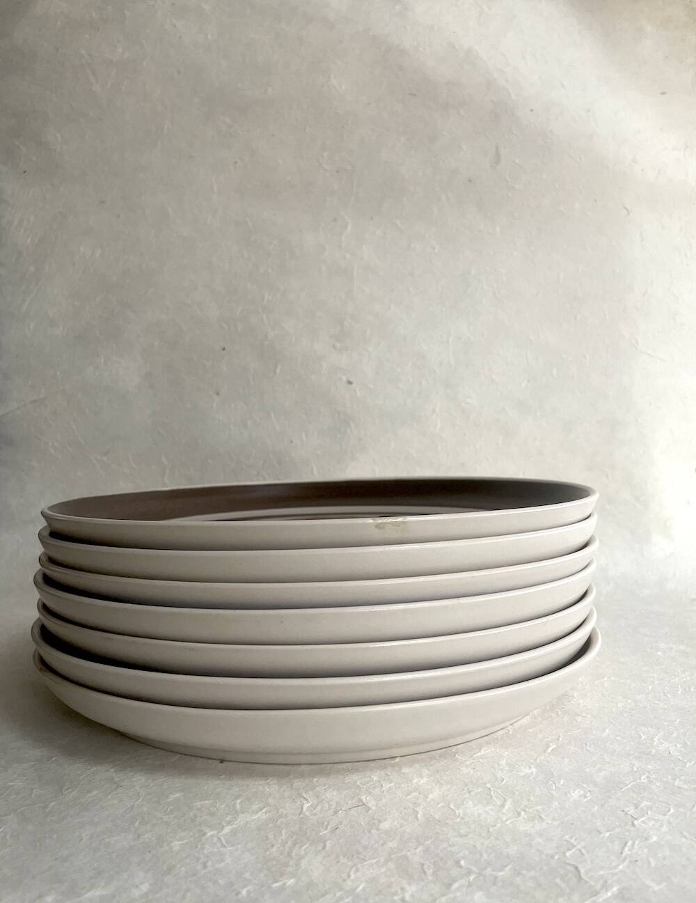 Lot de 7 assiettes plates Langley "Mayflower" – Fabriquées en Angleterre