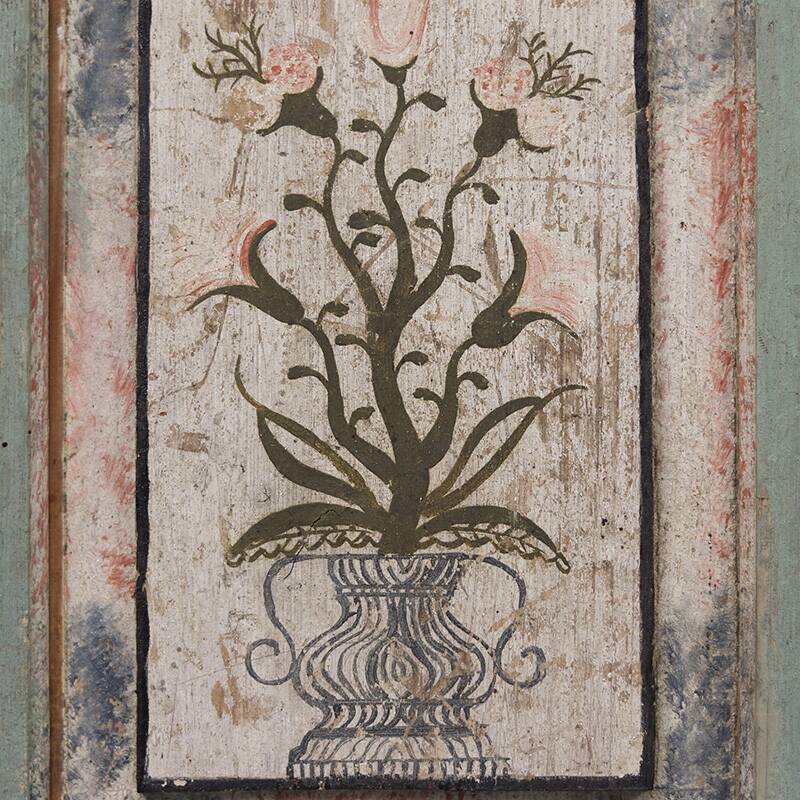 Garde-robe de mariée en art populaire peint 1849