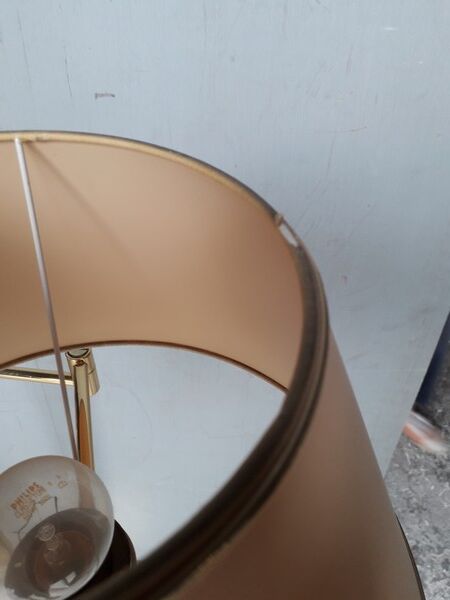 1980s gold metal lamppost