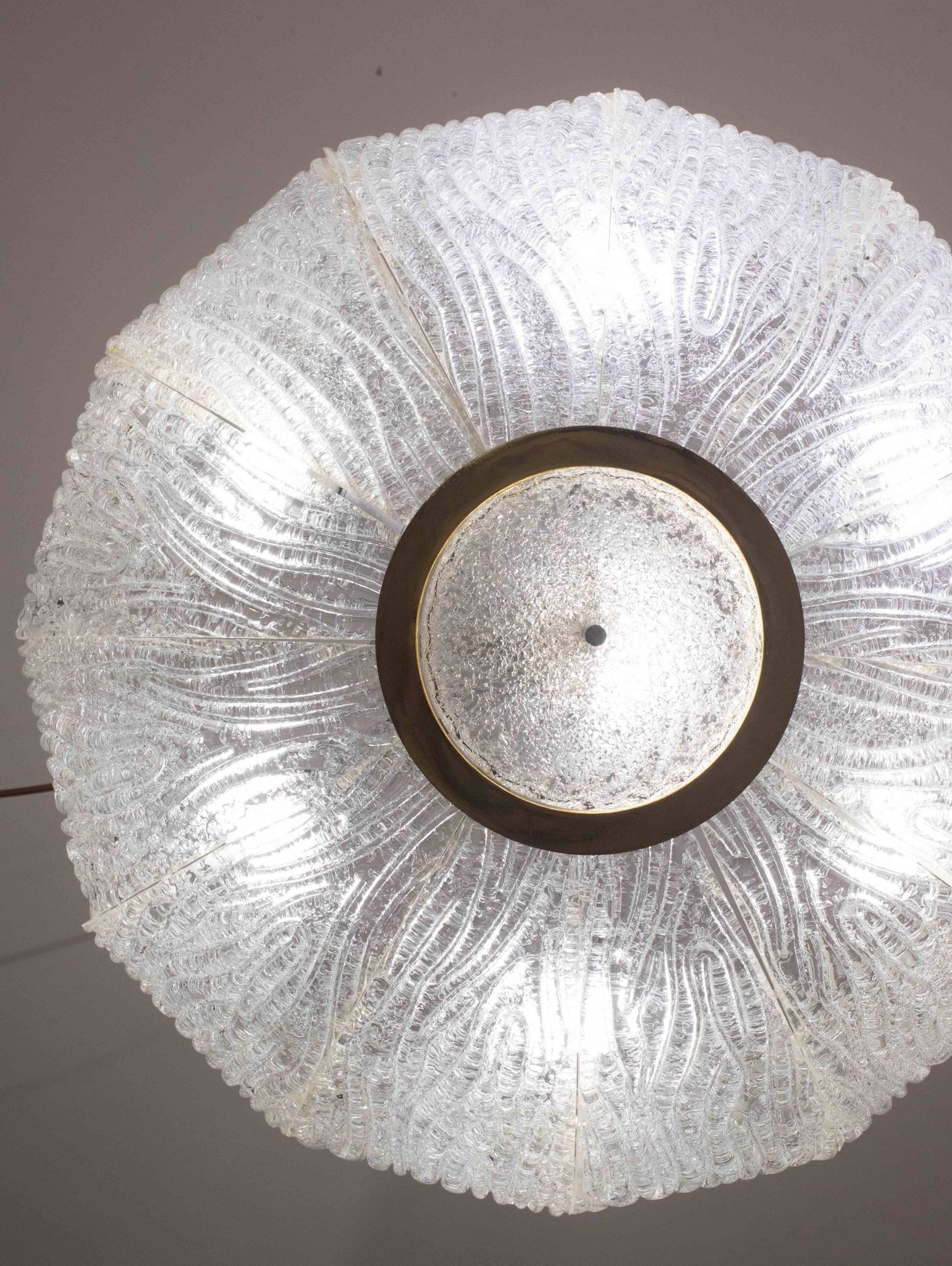 Luxurious Murano glass ceiling lamp model Royal by Barovier e Toso, 1970s