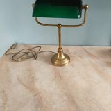 Notary lamp , banker Opaline green