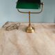 lampe de notaire , banquier opaline verte