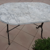 Table bistrot marbre
