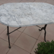 Bistro marble table