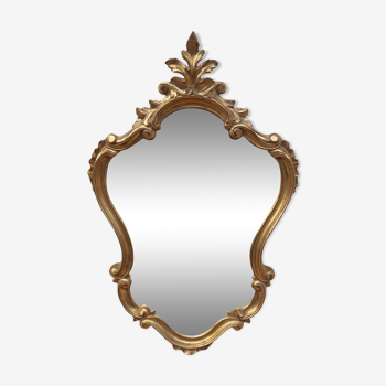 Miroir Baroque style Louis XV doré 63x40cm