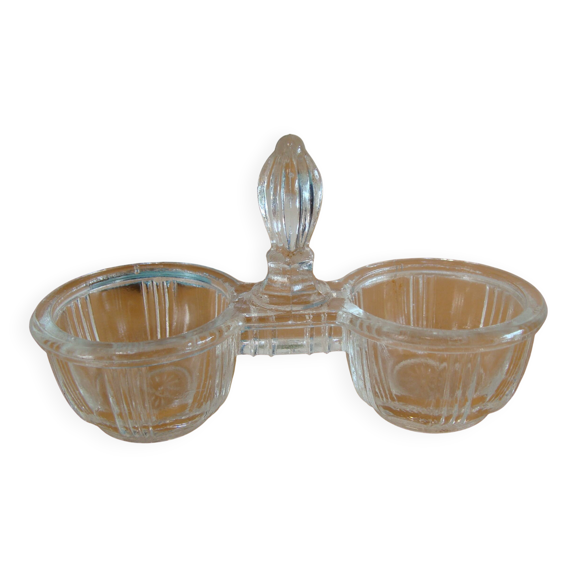 50s glass salt cellars