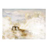 mountain valley painting