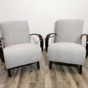Fauteuils de Jindrich Halabala, années 1940, Set de 2