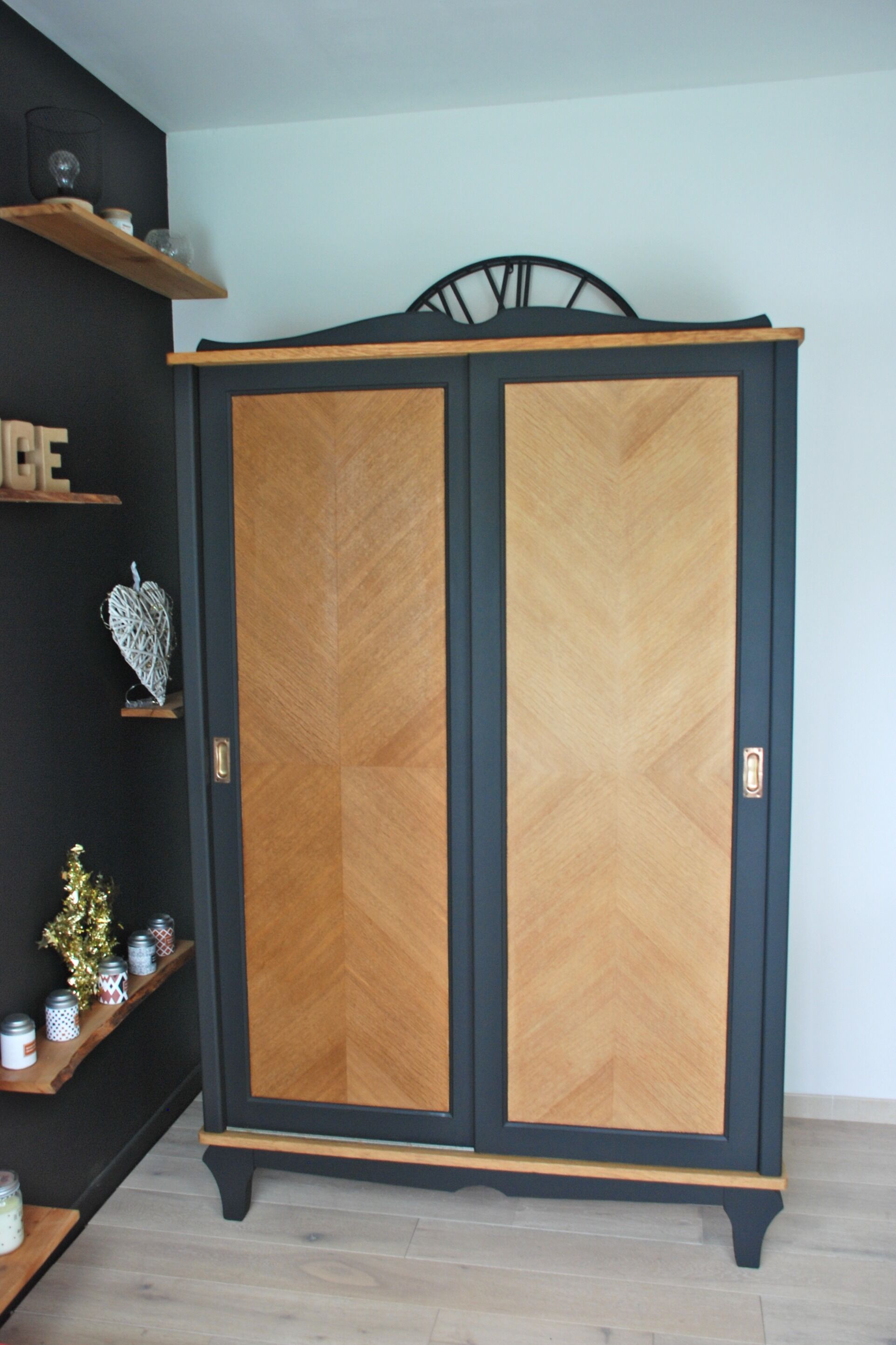 60s sliding door cabinet