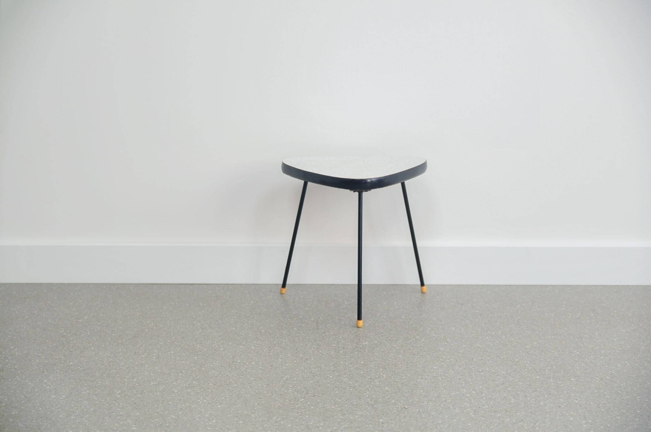 Vintage triangular plant table