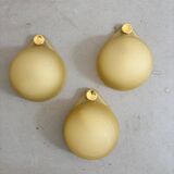 3 vintage glass paste wall lights