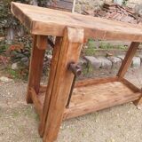 Wooden carpenter's workbench