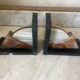 Pair of marble and onyx Art Deco bookends