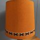 Ceramic orange / brown table lamp 1960s