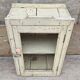Antique Art Deco wall display cabinet in Burmese teak.