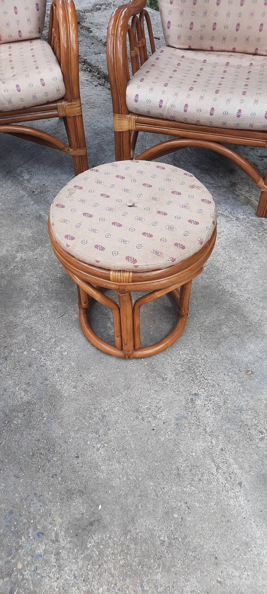 Salon de jardin en rotin