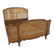 Double wicker basket in Louis XV style, 1950.