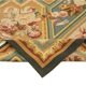 Handmade European Vintage Aubusson Kilim 281 cm x 361 cm