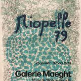 Jean-paul riopelle, galerie maeght, 1979. original poster in lithography