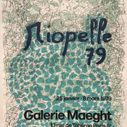Jean-paul riopelle, galerie maeght, 1979. original poster in lithography