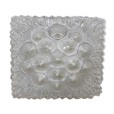 Flushmount design mid-century 'Structures' Glashütte Limburg
