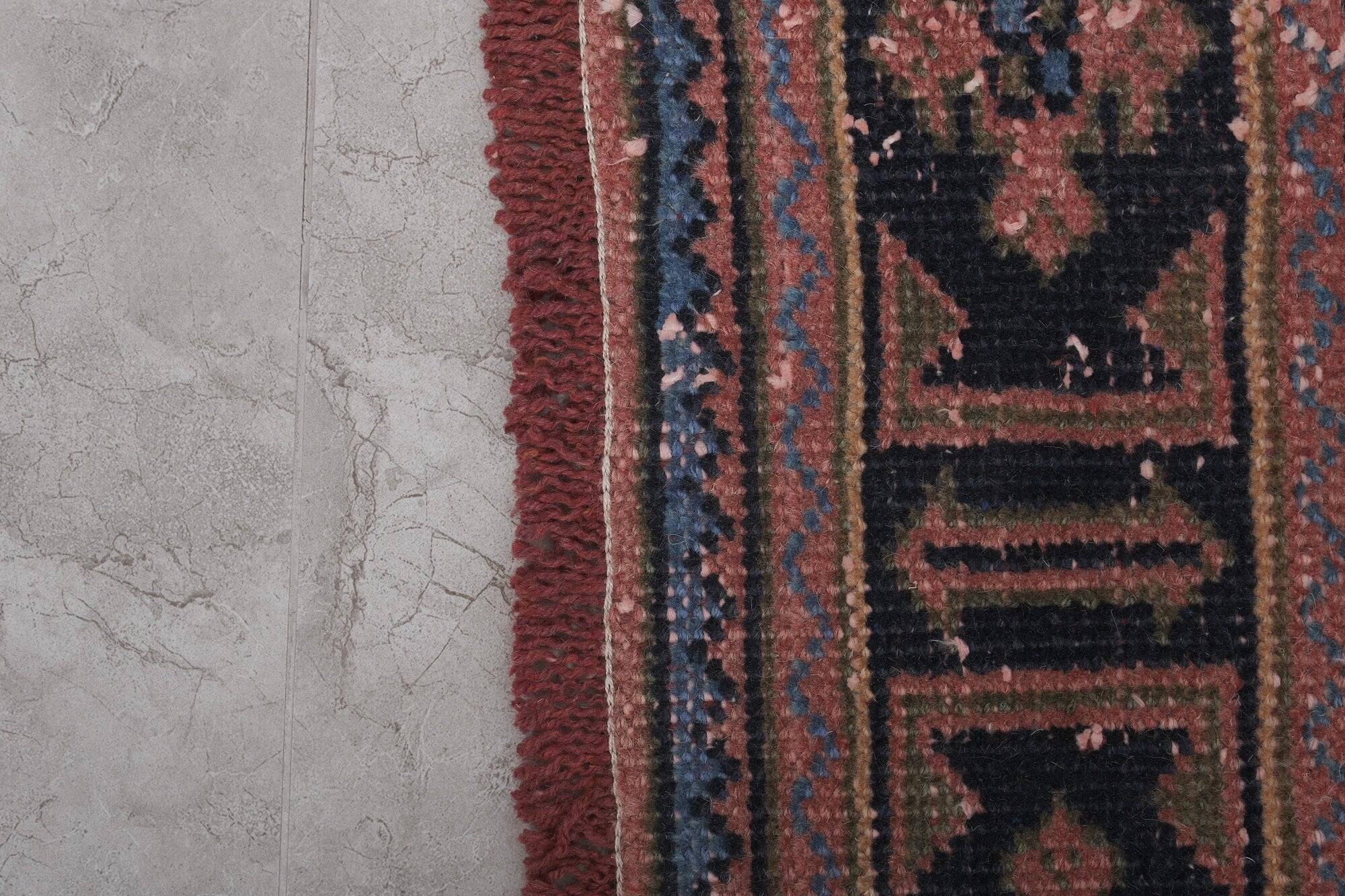 Vintage Turkish hallway rug 77x661 cm