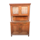 Vintage Parisian buffet with 2 bodies in white poplar wood